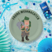 ベルニッケル漫画のパーソナライズされたクリスマス ペーパープレート (パーティー)