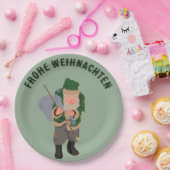 ベルニッケル漫画のパーソナライズされたクリスマス ペーパープレート (パーティー)