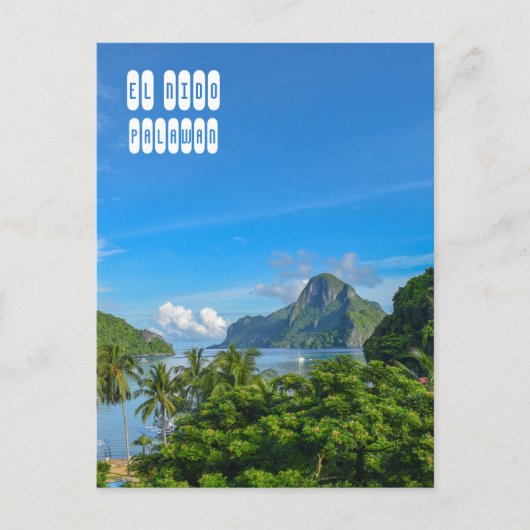 ベルニドパラワンのバキュイットベイ ポストカード (正面)