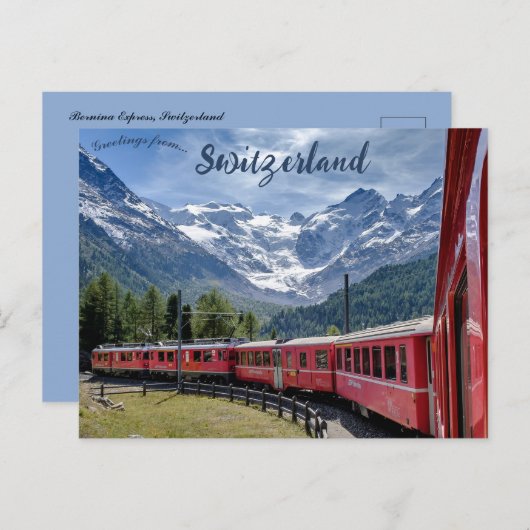 ベルニナ表現スイス ポストカード (正面/裏面)