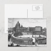 ベルニニのオリジナル計画は聖ペテロ広場 ポストカード (正面/裏面)