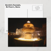 ベルニニ・バチカン噴水 ポストカード (正面/裏面)