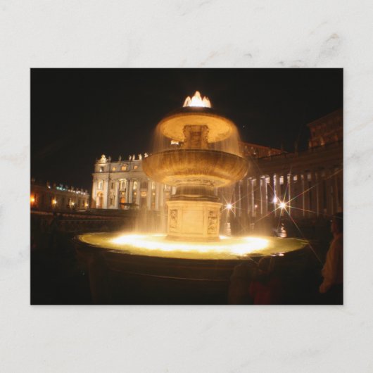 ベルニニ・バチカン噴水 ポストカード (正面)