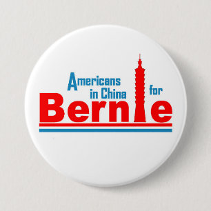 ベルニーのための中国のアメリカ人 缶バッジ