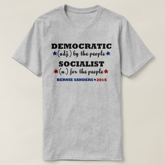 ベルニーの民主党の社会主義研摩機 Tシャツ (デザイン正面)