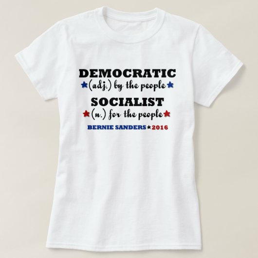 ベルニーの民主党の社会主義研摩機 Tシャツ (デザイン正面)