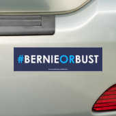 ベルニーの研摩機のバンパーステッカーの#BERNIEORBUST バンパーステッカー (車上)