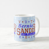 ベルニーの研摩機の大統領2016年の選挙民主党員 コーヒーマグカップ (正面右)