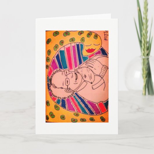 ベルニーの研摩機の挨拶状(ブランク) カード (正面)