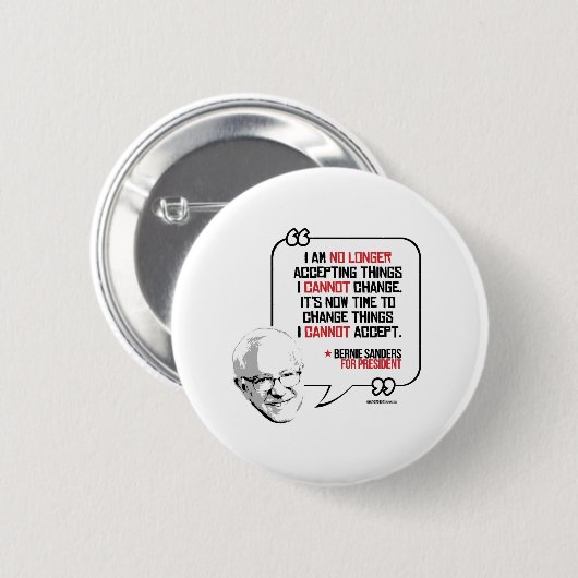 ベルニーの研摩機は-私によってできない変更の事を引用します 缶バッジ (正面&裏面)