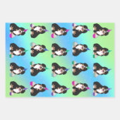 ベルニーズマウンテンドッグワンピー ラッピングペーパーシート (正面3)