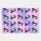 ベルニーズマウンテンドッグワンピー ラッピングペーパーシート (正面2)