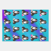 ベルニーズマウンテンドッグワンピー ラッピングペーパーシート (正面)