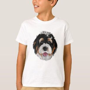ベルヌドードルドッグ顔 Tシャツ