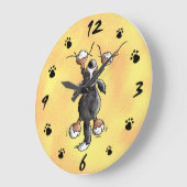 ベルネおもしろいスマウンテンドッグウォールクロック ラージ壁時計 (傾斜)