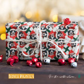 ベルネおもしろいスマウンテンドッグクリスマス ラッピングペーパー