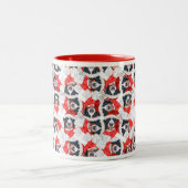 ベルネおもしろいス山のクリスマスパターン ツートーンマグカップ (中央)