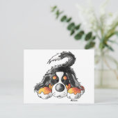 ベルネおもしろいス山犬の漫画 ポストカード (スタンド正面)