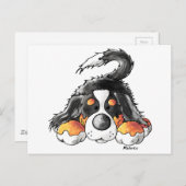 ベルネおもしろいス山犬の漫画 ポストカード (正面/裏面)