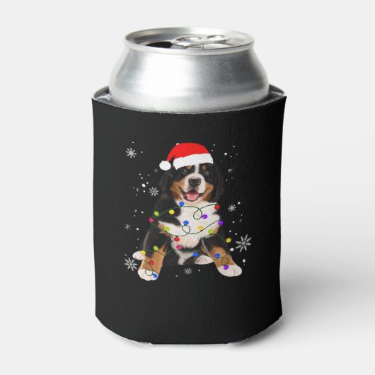 ベルネおもしろいス山犬ライトクリスマスマッチ 缶クーラー (缶正面)