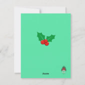 ベルネお洒落ドードルドッグクリスマスホリデーカード シーズンカード (裏面)