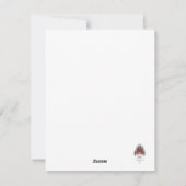 ベルネお洒落ドードルドッグクリスマスホリデーカード シーズンカード (裏面)