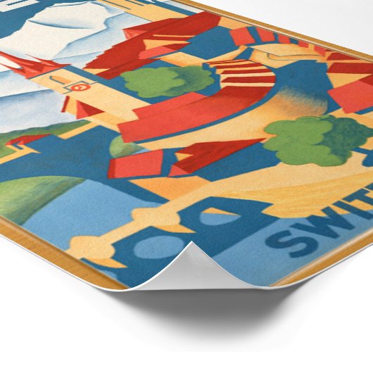 ベルネスイスヴィンテージ旅行ポスター ポスター (角)