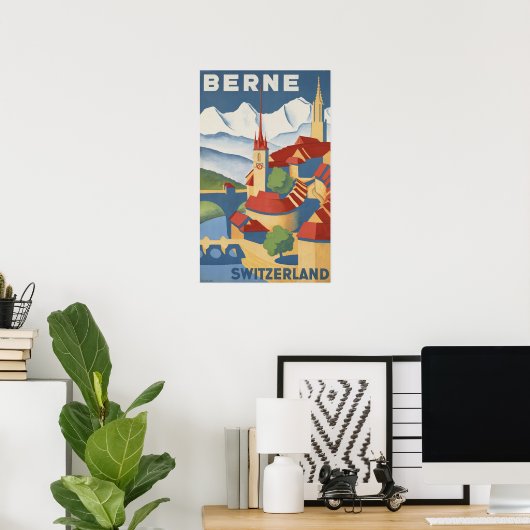 ベルネスイスヴィンテージ旅行ポスター ポスター (ホームオフィス)