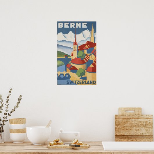 ベルネスイスヴィンテージ旅行ポスター ポスター (キッチン)