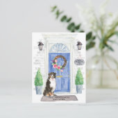 ベルネスマウンテンドッグ引越し案内葉書 ポストカード (スタンド正面)