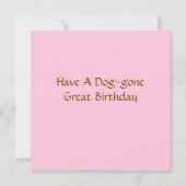 ベルネドゥードルの子犬がペチュニアでお誕生日カード (裏面)