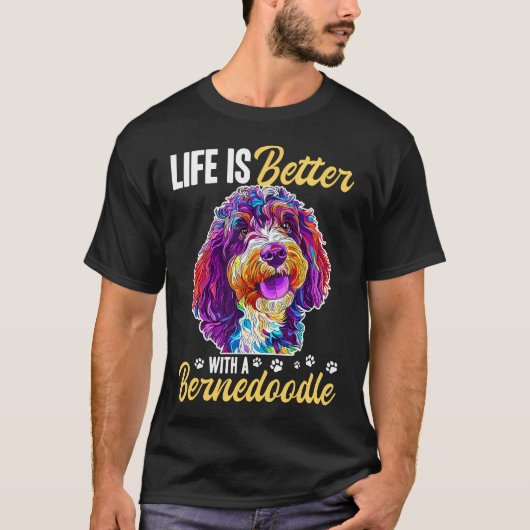 ベルネドゥードルの存在で人生はもっと素敵に Tシャツ (正面)