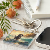 ベルネドドールビーチサーフィン絵画ズ キーホルダー (正面右)