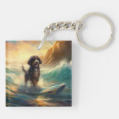 ベルネドドールビーチサーフィン絵画ズ キーホルダー (裏面)