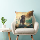 ベルネドドールビーチサーフィン絵画ズ クッション (椅子)