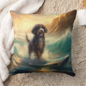 ベルネドドールビーチサーフィン絵画ズ クッション (ブランケット)