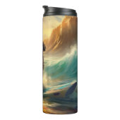 ベルネドドールビーチサーフィン絵画ズ タンブラー (回転右)