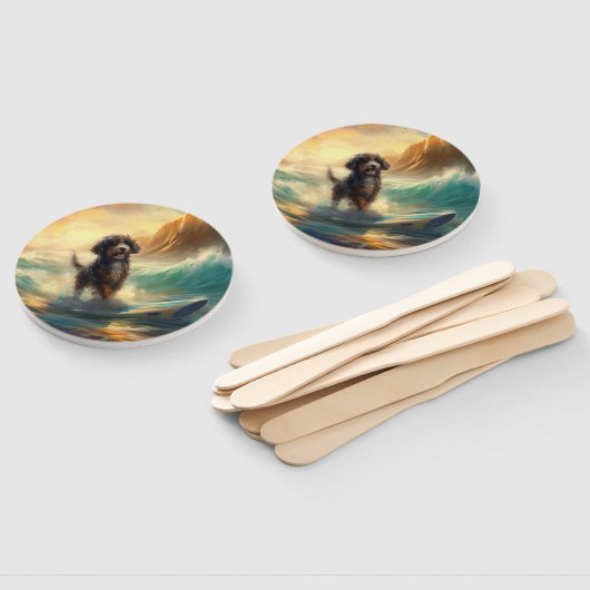 ベルネドドールビーチサーフィン絵画ズ ハンドファン (組立なし)