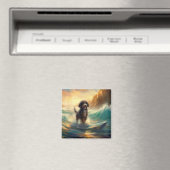 ベルネドドールビーチサーフィン絵画ズ マグネット (インサイチュ (食洗機))