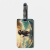 ベルネドドールビーチサーフィン絵画ズ ラゲッジタグ (裏面縦)