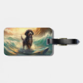 ベルネドドールビーチサーフィン絵画ズ ラゲッジタグ (裏面横)