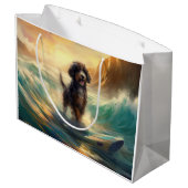 ベルネドドールビーチサーフィン絵画ズ ラージペーパーバッグ (裏面アングル)