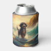 ベルネドドールビーチサーフィン絵画ズ 缶クーラー (缶正面)