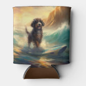 ベルネドドールビーチサーフィン絵画ズ 缶クーラー (正面)