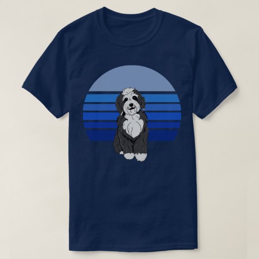 ベルネドルレトロブルー Tシャツ (デザイン正面)