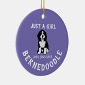 ベルネドードルを愛する女の子にすぎない セラミックオーナメント (右)