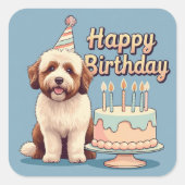 ベルネドードルカラフルドッグ スクエアシール (正面)