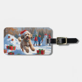 ベルネドードルクリスマスフェスティバル雪のシーン ラゲッジタグ (正面横)