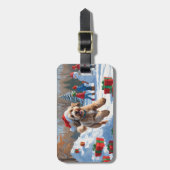 ベルネドードルクリスマスフェスティバル雪のシーン ラゲッジタグ (正面縦)