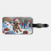 ベルネドードルクリスマスフェスティバル雪のシーン ラゲッジタグ (裏面横)